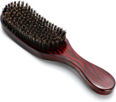 Produktbild von Ergonomische Haarbürste mit Wildschweinborsten, antistatisch