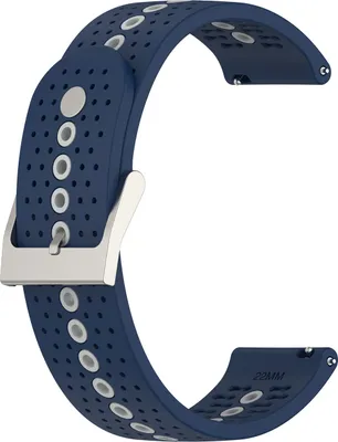 Image de INF Bracelet en silicone pour Suunto 9 Peak Bleu/Gris