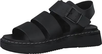 Produktbild von s.Oliver Damen Sandalen Schuhe Plateau breite Riemen 5-28202-28, Größe:40 EU, Farbe:Schwarz