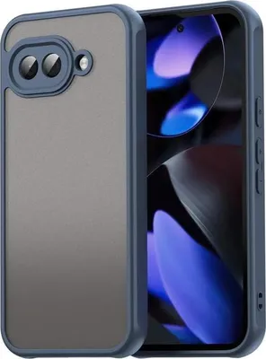 Produktbild von Hülle für Google Pixel 9a - Phonesta AirFrost Semi-Transparent Back Cover - Matt Blau