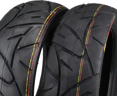 Produktbild von Reifen Set Vorne 120/70-12 + 130/70-12 hinten für Peugeot Speedfight 1 2