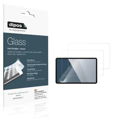 Image de 2x Protection ecrán pour Tecno MEGAPAD 2 Verre souple Film Protecteur 9H dipos