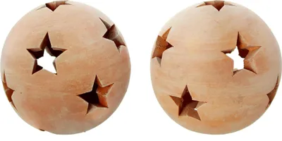 Produktbild von Kugel "Sterne", klein, 2er Set