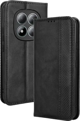 Produktbild von Xiaomi Redmi Note 15 Pro 5G Hülle - Coverup Vintage Style Klapphülle - Schwarz