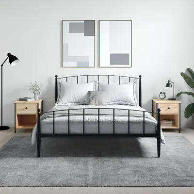 Immagine prodotto di vidaXL Comodini, set da 2 pezzi, rovere Sonoma, 40x42x50 cm, materiale in legno