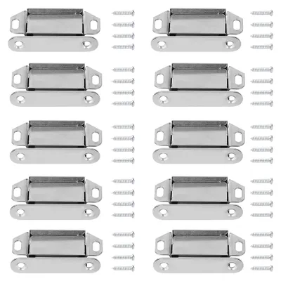 Obrázek produktu pro Magnetický doraz na dveře z nerezové oceli, vhodný pro skříňové dveře, zásuvky a kuchyňské skříňky, stříbrný