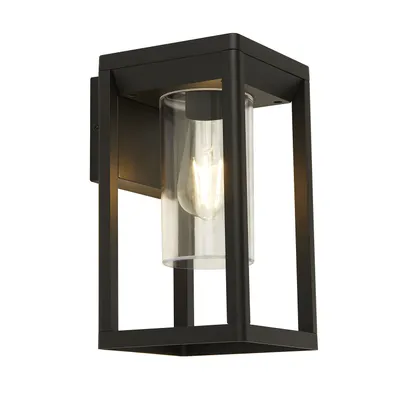 Produktbild von Zeitgenössische Wandleuchte Atlanta Aluminium Schwarz Polycarbonat 1 Licht E27