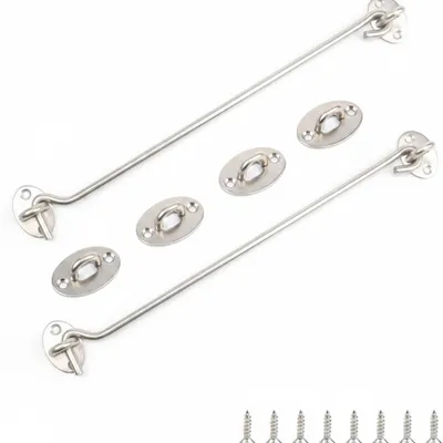 Produktbild von InAndOutdoorMatch - Sturmhaken mit Öse - 30 cm - Edelstahl, KI-generiertes Bild