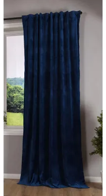 Immagine prodotto di Tenda oscurante Milano con passanti e orlo a tunnel - Blu - 235x135 cm