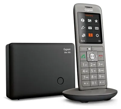 Obrázek produktu pro Gigaset CL660, Analog/DECT telefon, Bezdrátové sluchátko, Hlasitý odposlech, 400 pol., Identifikace volajícího, Antracit