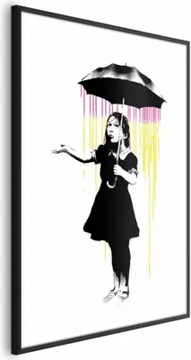 Produktbild von Posterpapier Poster - Girl with an Umbrella 40x60 cm Streetart h-C-0098-ao-a