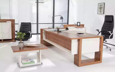 Immagine prodotto di Scrivania moderna Mobili da ufficio cassetti in legno marrone Esclusivo