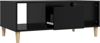 Obrázek produktu pro vidaXL Konferenční stolek černý 90x50x36,5 cm Materiál dřevo