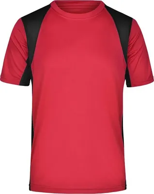 Produktbild von Men's Running-T Funktionelles Laufshirt red/black, Gr. S