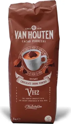 Produktbild von VAN HOUTEN VH2: Trinkschokolade mit kräftigem Kakao, Schoko-Kakao-Genuss 1kg