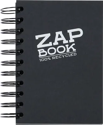 Produktbild von Clairefontaine 5x spiralgebundenes Skizzenbuch A6, 160 Blatt Schwarz 8361C