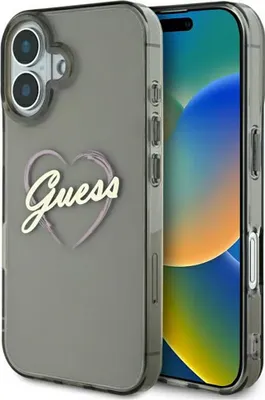 Obrázok produktu pre Puzdro Guess Iml Heart Na Iphone 16 - Čierne