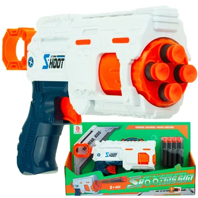Zdjęcie produktu dla Tg72953 Pistolet Wyrzutnia Strzałek Na Piankowe Strzałki + 8 Naboi Naboje Nerf