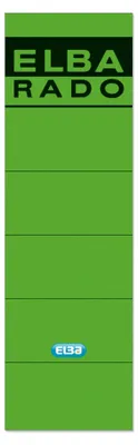 Produktbild von Elba Spine Label for Lever Arch Files 190 x 59 mm Green, 5,9 cm, 19 cm