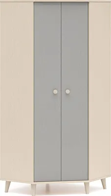 Produktbild von Eckschrank Kleiderschrank Mevel 80x80x190cm Farbe wählbar 2-türig