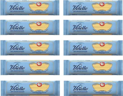 Produktbild von 10x Voiello Lo Spaghetto Scanalato n°107 Pasta 100% Italienischer Weizen 500g Teigwaren aus Hartweizengrieß Bronze-Zeichnung