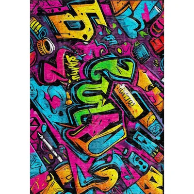 Produktbild von Funny Teppich mit Chenille Druck, Waschbarer Antibakteriell Teppich