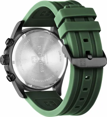 Produktbild von Swiss Alpine Military Herren Uhr Chronograph Analog Quarz 7029.9874SAM Silikon