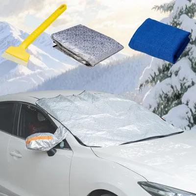 Imagen del producto de Protector para parabrisas plegable con imanes para automóvil