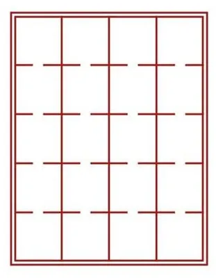 Produktbild von Lindner 2722 Münzbox mit 20 quadratischen Vertiefungen für OCTOS und Münzrähmchen mit 50 x 50 mm-Rauchglas / dunkelrote Einlage