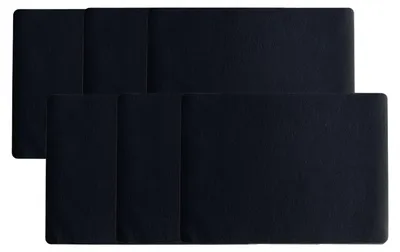 Produktbild von ASA Tischset Lederoptik schwarz 46x33cm Set6