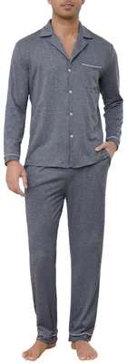 Imagen del producto de Solidchoice - Pijama de invierno de algodón suave para hombre, con mangas largas