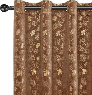 Produktbild von Verdunkelungsvorhänge 2er Set, 140x260 cm, mit Ösen, thermisch, karamell, für Schlafzimmer