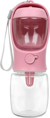 Produktbild von Trinkflasche Tragbare 2-in-1-Trinkwasserflasche-350ML-Rosa