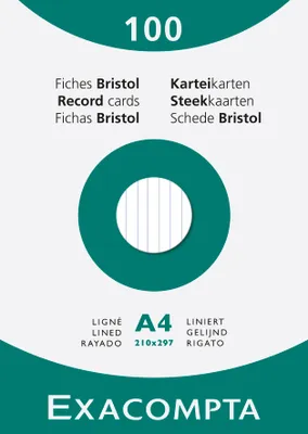 Produktbild von Brause Exacom Cards A4 Lined White