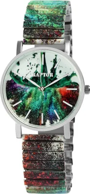 Produktbild von Raptor Damenarmbanduhr "Colorful Edition" mit Zugband
