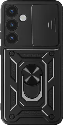 Obrázok produktu pre Mayaxess, ochranný kryt pre Samsung Galaxy S24 s držiakom na fotoaparát, čierny