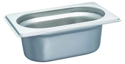 Obrázek produktu pro Nádoba GN 1/9, nerezová ocel - 176 x 108 x 65 mm - objem 0,6 litru