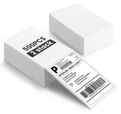 Productafbeelding van 500 vellen 4" x 6" verzendetiketten zelfklevend, BPA-vrij