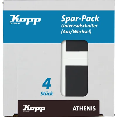 Produktbild von KOPP Universalschalter Athenis, anthrazit, 4 Stück