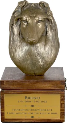 Productafbeelding van Art-Dog Dierenurn – Schotse herdershond – gegoten uit bronspoeder en hars