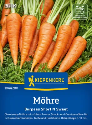 Produktbild von Kiepenkerl Möhrensamen Short N Sweet Daucus carota 8-10 lfd. Meter