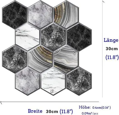 Produktbild von Famanu Wandpaneele Steinoptik - 10 Stück, 0,3 x 0,3 cm