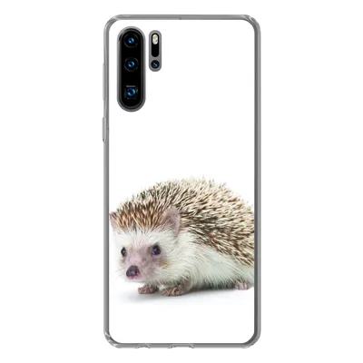 Produktbild von MuchoWow® Handyhülle Schutzhülle Hülle für Huawei P30 Pro Igel - Tiere - Weiß Silikon Softcase Handy Hülle - Schutzdeckel
