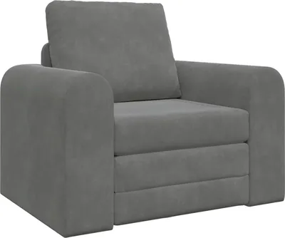 Obrázok produktu pre vidaXL Rozkladacia pohovka tmavosivá 98 x 71 x 83 cm zamat