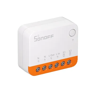 Image de Sonoff MINIR4 contrôleur d'éclairage intelligent pour la maison Sans fil Orange, Blanc