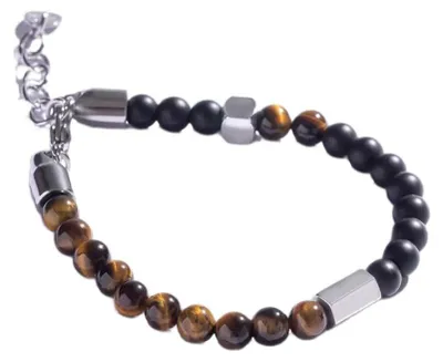 Produktbild von Perlenarmband fü r Herren mit Tigerauge MCGB5013