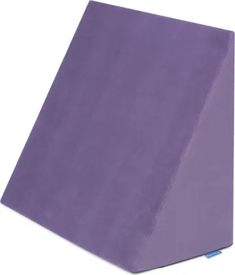 Produktbild von Badum - Rückenkissen, Keilkissen Bett, Memory Foam, Bezug, 60x50x30 - Violett