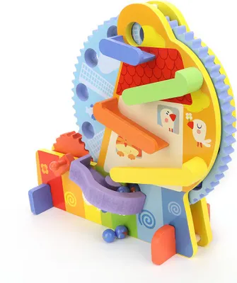 Produktbild von Kinder Kind Holzkugel Riesenrad Hand-Augen-Koordination Frühpädagogisches Spielzeug