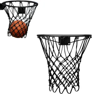 Imagen del producto de Red de baloncesto de nylon, resistente a la intemperie, red de repuesto, tamaño estándar, para uso en interiores y exteriores