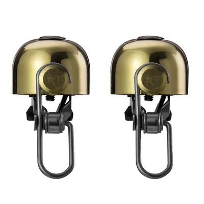 Produktbild von ROCKBROS 2er Set Fahrradklingel Klassisisch Handklingel Mini Fahrradglocke Lenker Gold